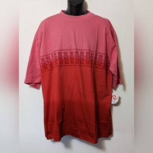 NWT Vintage Men's Hawaiian Tie-Dye Size XL Tropical Short Sleeve Retro T Shirt